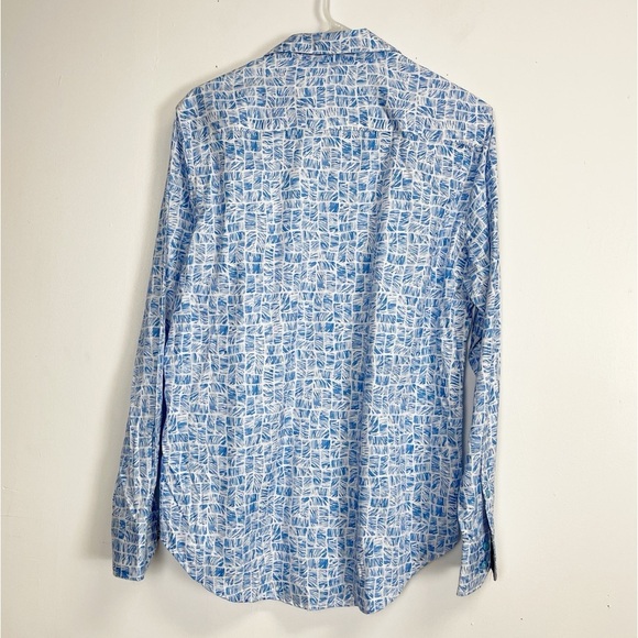 NWT Robert Graham Shirt Mens Small Button Up Light Blue Edens Classic - Picture 2 of 10